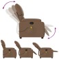 vidaXL Massagesessel Braun Stoff vidaXL Massagesessel Braun Stoff