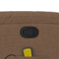 vidaXL Massagesessel Braun Stoff vidaXL Massagesessel Braun Stoff