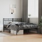 vidaXL Bettgestell mit Kopfteil Metall Schwarz 135x190 cm vidaXL Bettgestell mit Kopfteil Metall Schwarz 135x190 cm