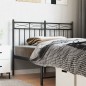 vidaXL Kopfteil Metall Schwarz 120 cm vidaXL Kopfteil Metall Schwarz 120 cm