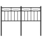 vidaXL Kopfteil Metall Schwarz 120 cm vidaXL Kopfteil Metall Schwarz 120 cm