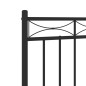 vidaXL Kopfteil Metall Schwarz 120 cm vidaXL Kopfteil Metall Schwarz 120 cm