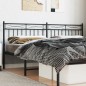 vidaXL Kopfteil Metall Schwarz 200 cm vidaXL Kopfteil Metall Schwarz 200 cm