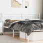 vidaXL Kopfteil Metall Weiß 180 cm