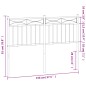 vidaXL Kopfteil Metall Weiß 150 cm vidaXL Kopfteil Metall Weiß 150 cm