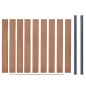 vidaXL Zaunelement-Set Braun 180x186 cm WPC vidaXL Zaunelement-Set Braun 180x186 cm WPC