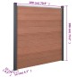 vidaXL Zaunelement-Set Braun 180x186 cm WPC vidaXL Zaunelement-Set Braun 180x186 cm WPC