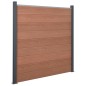vidaXL Zaunelement-Set Braun 353x186 cm WPC vidaXL Zaunelement-Set Braun 353x186 cm WPC