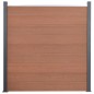vidaXL Zaunelement-Set Braun 353x186 cm WPC vidaXL Zaunelement-Set Braun 353x186 cm WPC