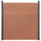 vidaXL Zaunelement-Set Braun 353x186 cm WPC vidaXL Zaunelement-Set Braun 353x186 cm WPC