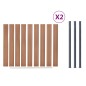 vidaXL Zaunelement-Set Braun 353x186 cm WPC vidaXL Zaunelement-Set Braun 353x186 cm WPC