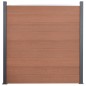 vidaXL Zaunelement-Set Braun 699x186 cm WPC vidaXL Zaunelement-Set Braun 699x186 cm WPC