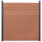 vidaXL Zaunelement-Set Braun 699x186 cm WPC vidaXL Zaunelement-Set Braun 699x186 cm WPC
