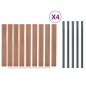 vidaXL Zaunelement-Set Braun 699x186 cm WPC vidaXL Zaunelement-Set Braun 699x186 cm WPC