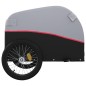 vidaXL Lastenanhänger für Fahrrad Schwarz und Rot 45 kg Eisen vidaXL Lastenanhänger für Fahrrad Schwarz und Rot 45 kg Eisen