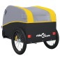 vidaXL Lastenanhänger für Fahrrad Schwarz und Gelb 45 kg Eisen vidaXL Lastenanhänger für Fahrrad Schwarz und Gelb 45 kg Eisen