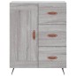 Highboard Grau Sonoma 69,5x34x180 cm Holzwerkstoff Highboard Grau Sonoma 69,5x34x180 cm Holzwerkstoff