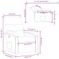 vidaXL Relaxsessel Taupe Stoff vidaXL Relaxsessel Taupe Stoff