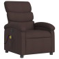 vidaXL Massagesessel Dunkelbraun Stoff vidaXL Massagesessel Dunkelbraun Stoff