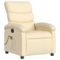 vidaXL Massagesessel Creme Stoff vidaXL Massagesessel Creme Stoff
