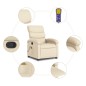 vidaXL Massagesessel Creme Stoff vidaXL Massagesessel Creme Stoff