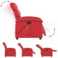 vidaXL Massagesessel Rot Kunstleder vidaXL Massagesessel Rot Kunstleder