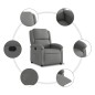 vidaXL Relaxsessel Dunkelgrau Stoff vidaXL Relaxsessel Dunkelgrau Stoff