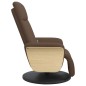 vidaXL Massagesessel mit Fußteil Braun Stoff vidaXL Massagesessel mit Fußteil Braun Stoff