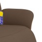 vidaXL Massagesessel mit Fußteil Braun Stoff vidaXL Massagesessel mit Fußteil Braun Stoff