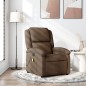 vidaXL Massagesessel Braun Stoff vidaXL Massagesessel Braun Stoff