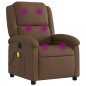 vidaXL Massagesessel Braun Stoff vidaXL Massagesessel Braun Stoff
