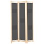 vidaXL 3-teiliger Raumteiler Grau 120 x 170 x 4 cm Stoff vidaXL 3-teiliger Raumteiler Grau 120 x 170 x 4 cm Stoff