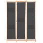 vidaXL 3-teiliger Raumteiler Grau 120 x 170 x 4 cm Stoff vidaXL 3-teiliger Raumteiler Grau 120 x 170 x 4 cm Stoff