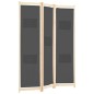 vidaXL 3-teiliger Raumteiler Grau 120 x 170 x 4 cm Stoff vidaXL 3-teiliger Raumteiler Grau 120 x 170 x 4 cm Stoff