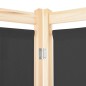 vidaXL 3-teiliger Raumteiler Grau 120 x 170 x 4 cm Stoff vidaXL 3-teiliger Raumteiler Grau 120 x 170 x 4 cm Stoff