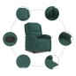 vidaXL Relaxsessel Dunkelgrün Samt vidaXL Relaxsessel Dunkelgrün Samt