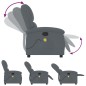 vidaXL Massagesessel Dunkelgrau Samt vidaXL Massagesessel Dunkelgrau Samt