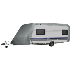 vidaXL Wohnwagen-Abdeckung Grau Gr. M