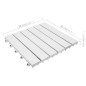 vidaXL Terrassenfliesen 10 Stk. Weiß 30x30 cm Massivholz Akazie vidaXL Terrassenfliesen 10 Stk. Weiß 30x30 cm Massivholz Akazie