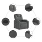 vidaXL Relaxsessel Dunkelgrau Stoff vidaXL Relaxsessel Dunkelgrau Stoff