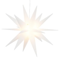 vidaXL LED-Weihnachtsstern Faltbar Weiß 57 cm