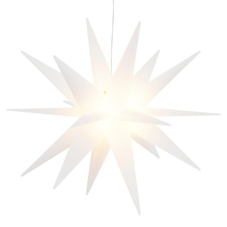 vidaXL LED-Weihnachtsstern Faltbar Weiß 57 cm