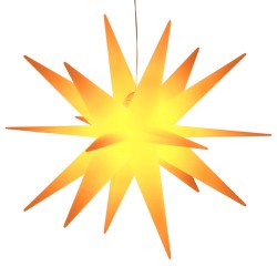 vidaXL LED-Weihnachtsstern Faltbar Gelb 100 cm