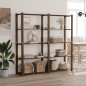 vidaXL Lagerregal mit 5 Böden Braun 170x38x170 cm Massivholz Kiefer vidaXL Lagerregal mit 5 Böden Braun 170x38x170 cm Massivholz Kiefer