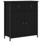 vidaXL Sideboard Schwarz 70x30x80 cm Holzwerkstoff vidaXL Sideboard Schwarz 70x30x80 cm Holzwerkstoff