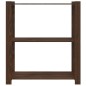 vidaXL Lagerregal mit 3 Böden Braun 80x38x90 cm Massivholz Kiefer vidaXL Lagerregal mit 3 Böden Braun 80x38x90 cm Massivholz Kiefer