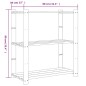vidaXL Lagerregal mit 3 Böden Braun 80x38x90 cm Massivholz Kiefer vidaXL Lagerregal mit 3 Böden Braun 80x38x90 cm Massivholz Kiefer