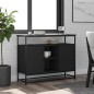vidaXL Sideboard Schwarz 100x35x80 cm Holzwerkstoff vidaXL Sideboard Schwarz 100x35x80 cm Holzwerkstoff