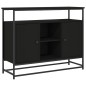 vidaXL Sideboard Schwarz 100x35x80 cm Holzwerkstoff vidaXL Sideboard Schwarz 100x35x80 cm Holzwerkstoff