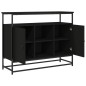 vidaXL Sideboard Schwarz 100x35x80 cm Holzwerkstoff vidaXL Sideboard Schwarz 100x35x80 cm Holzwerkstoff